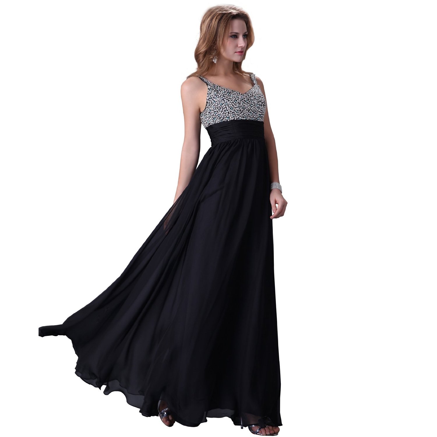 Bling Long Evening Dress